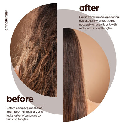 Artnaturals Moroccan Argan Oil Shampoo – Sulfate Free Moisturizing & Volumizing Shampoo for All Hair Types, 16 Fl Oz Avelisse
