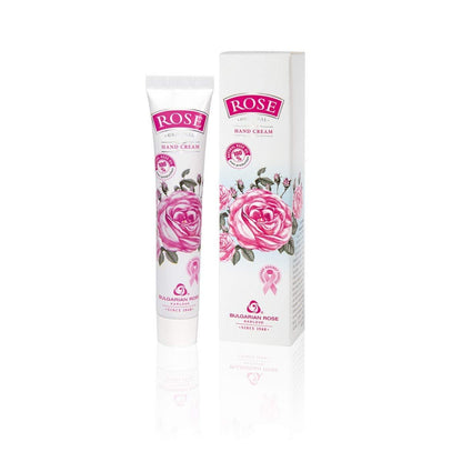 BULGARIAN ROSE KARLOVO Hand Cream Rose Moisturizing Cream – Repairing & Soothing Hand Cream with Natural Rose Oil, Omega 3, and Vitamin F, 1.75 fl oz