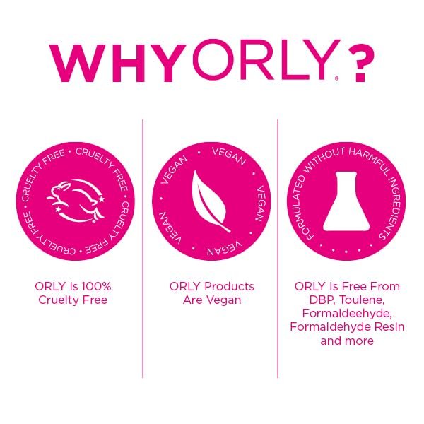 Orly Breathable Nail Color Treatment + Shine Clear Coat - 0.6 Fl Oz - görsel 3