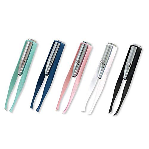 1st Choice Stainless Steel LED Lighted Tweezers for Eyebrows, Eyelashes & Hair Removal - 3 Pack - görsel 10