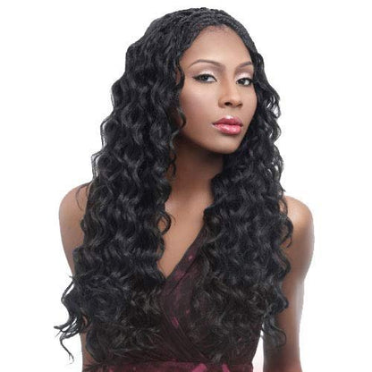 Harlem125 Kima Braid Ocean Wave 20 Synthetic Hair Braids (4-Pack, Color #1) - 20 Inch