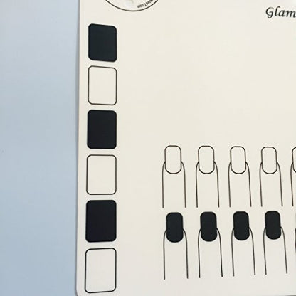 Twinkled T Nail Art Glamour Mat - Silicone Workstation for Nail Polish & Design Avelisse