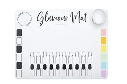 Twinkled T Nail Art Glamour Mat - Silicone Workstation for Nail Polish & Design Avelisse