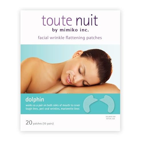Toute Nuit Wrinkle Patches – Dolphin – Hypoallergenic Face Tape for Around the Mouth – 20 Count, Made in USA Avelisse