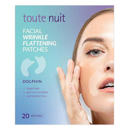 Toute Nuit Wrinkle Patches – Dolphin – Hypoallergenic Face Tape for Around the Mouth – 20 Count, Made in USA Avelisse