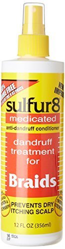 Sulfur 8 Dandruff Treatment Spray for Braids - 12 oz | Anti-Dandruff & Scalp Care