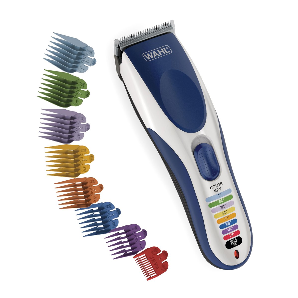 Wahl Color Pro Cordless Rechargeable Hair Clipper & Trimmer – Easy Color-Coded Guide Combs for Men, Women, & Children (Model 9649P) Avelisse