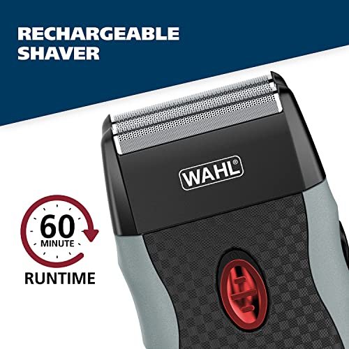 Wahl Bump-Free Rechargeable Foil Shaver - Hypoallergenic Titanium Cutters for Close, Smooth Shaving, Model 7339-300 Avelisse