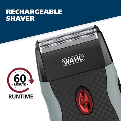 Wahl Bump-Free Rechargeable Foil Shaver - Hypoallergenic Titanium Cutters for Close, Smooth Shaving, Model 7339-300 Avelisse