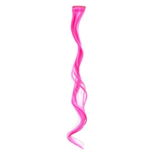 SWACC 22 Pcs Colored Party Highlights Clip-In Hair Extensions - Multi-Colors Synthetic Hairpieces (11 Colors, Curly Wavy) Avelisse
