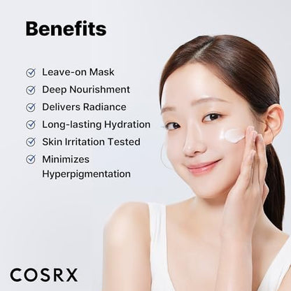 COSRX Ultimate Nourishing Rice Overnight Spa Mask – 60ml / 2.02 fl.oz | Rice Extract 68% & Niacinamide 2% | Korean Night Cream for Glowing Skin