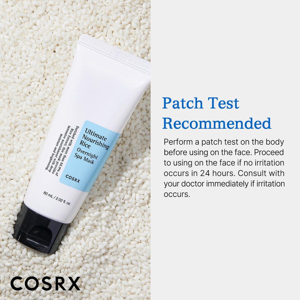 COSRX Ultimate Nourishing Rice Overnight Spa Mask – 60ml / 2.02 fl.oz | Rice Extract 68% & Niacinamide 2% | Korean Night Cream for Glowing Skin - görsel 11