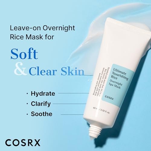 COSRX Ultimate Nourishing Rice Overnight Spa Mask – 60ml / 2.02 fl.oz | Rice Extract 68% & Niacinamide 2% | Korean Night Cream for Glowing Skin - görsel 6