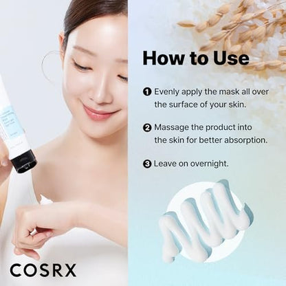 COSRX Ultimate Nourishing Rice Overnight Spa Mask – 60ml / 2.02 fl.oz | Rice Extract 68% & Niacinamide 2% | Korean Night Cream for Glowing Skin