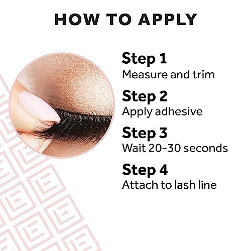 Eylure Naturals Accent No. 003 Reusable Eyelashes - Natural False Lashes with Adhesive, 1 Pair - görsel 12