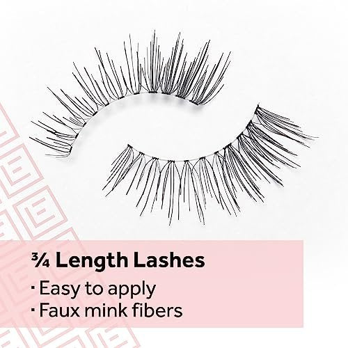Eylure Naturals Accent No. 003 Reusable Eyelashes - Natural False Lashes with Adhesive, 1 Pair - görsel 10