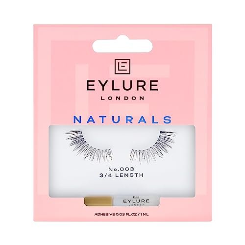 Eylure Naturals Accent No. 003 Reusable Eyelashes - Natural False Lashes with Adhesive, 1 Pair - görsel 2