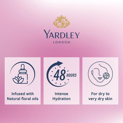 YARDLEY LONDON English Rose Moisturizing Body Lotion 400 ml – Hydrating & Fragrant Daily Lotion