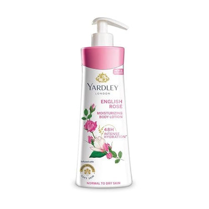 YARDLEY LONDON English Rose Moisturizing Body Lotion 400 ml – Hydrating & Fragrant Daily Lotion