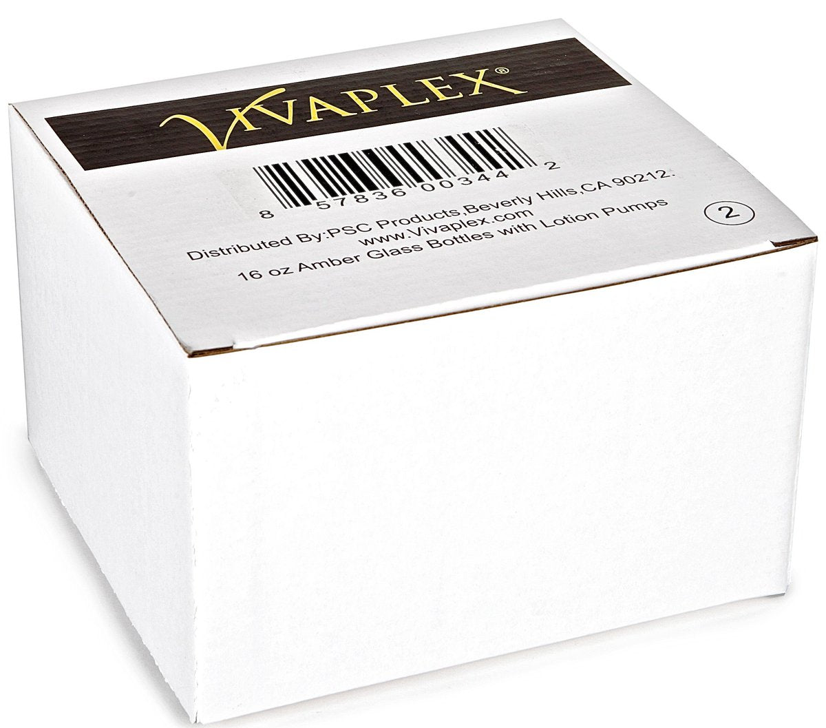 Vivaplex 16 oz Amber Glass Bottles with Black Lotion Pumps (2-Pack) - Empty Dispenser for Soap, Lotion, or Essential Oils - görsel 3