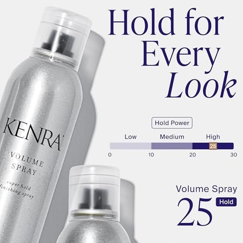 Kenra Professional Volume Spray 25 80% | Super Hold Finishing & Styling Hairspray | Flake-free & Fast-drying | Wind & Humidity Resistance | All Hair Types | 10 oz - görsel 6