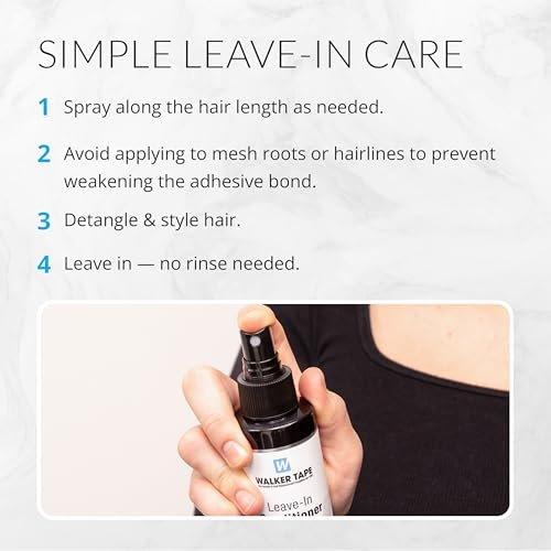 Walker Tape Leave-In Conditioner Spray for Wig Installs, Lace Systems & Hair Systems – 4 fl oz Avelisse