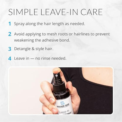 Walker Tape Leave-In Conditioner Spray for Wig Installs, Lace Systems & Hair Systems – 4 fl oz Avelisse