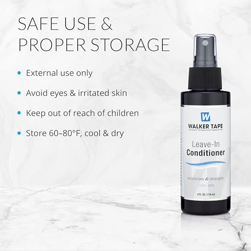 Walker Tape Leave-In Conditioner Spray for Wig Installs, Lace Systems & Hair Systems – 4 fl oz Avelisse