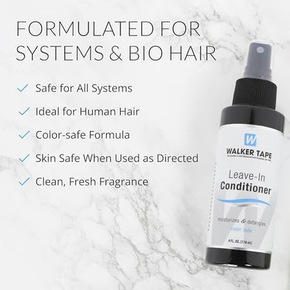 Walker Tape Leave-In Conditioner Spray for Wig Installs, Lace Systems & Hair Systems – 4 fl oz Avelisse
