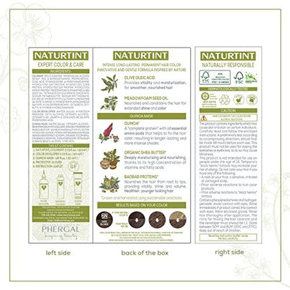 Naturtint Hair Color 6N Dark Blonde - Permanent Plant-Based Hair Dye, 5.28 oz