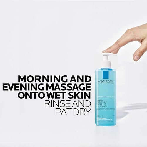 La Roche-Posay Toleriane Purifying Foaming Facial Cleanser - Oil Free Face Wash with Niacinamide + Ceramides for Sensitive Skin, 13.52 Fl Oz - görsel 16