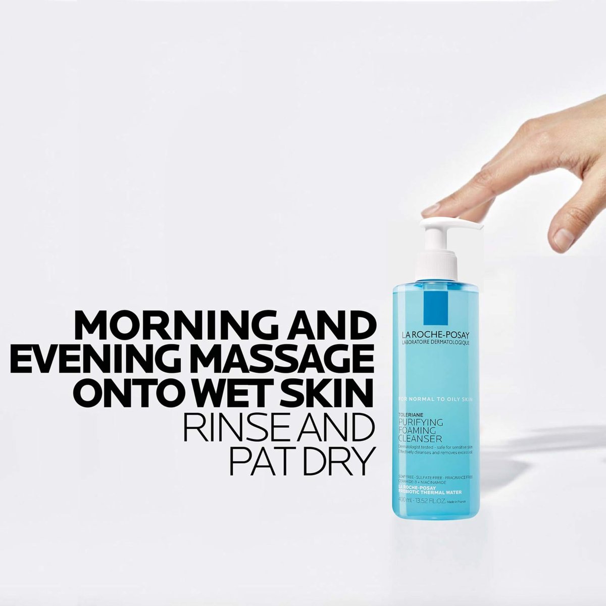 La Roche-Posay Toleriane Purifying Foaming Facial Cleanser - Oil Free Face Wash with Niacinamide + Ceramides for Sensitive Skin, 13.52 Fl Oz - görsel 15
