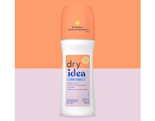 Dry Idea Fresh Linen Roll-On Antiperspirant Deodorant, 3.25 oz – Long-Lasting Odor & Wetness Protection Avelisse