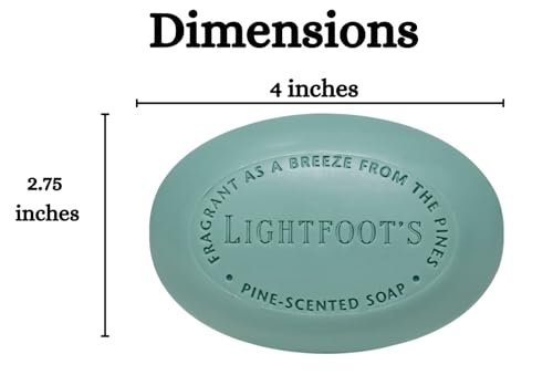Lightfoot's Pure Pine Gentlemen's Athletic Soap - 5.8 oz - görsel 10