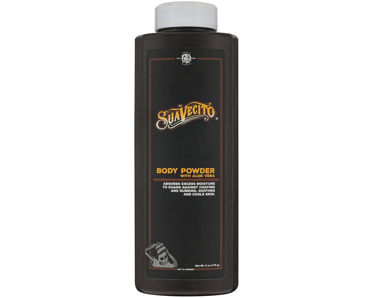 Suavecito Body Powder with Aloe Vera – Original Scent, 6 oz – Long Lasting Comfort, Chafing Protection & Moisture Control - görsel 1