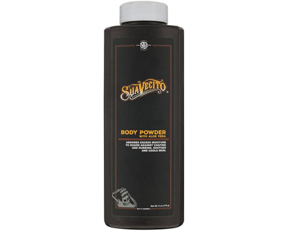 Suavecito Body Powder with Aloe Vera – Original Scent, 6 oz – Long Lasting Comfort, Chafing Protection & Moisture Control