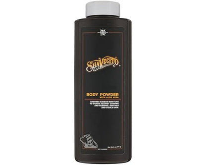 Suavecito Body Powder with Aloe Vera – Original Scent, 6 oz – Long Lasting Comfort, Chafing Protection & Moisture Control