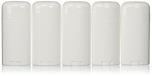 Empty Deodorant Containers – 5-Pack Twist-Up Refillable Plastic Tubes (2.65 oz / 78 ml Each) by Yellow Brick Road - görsel 1