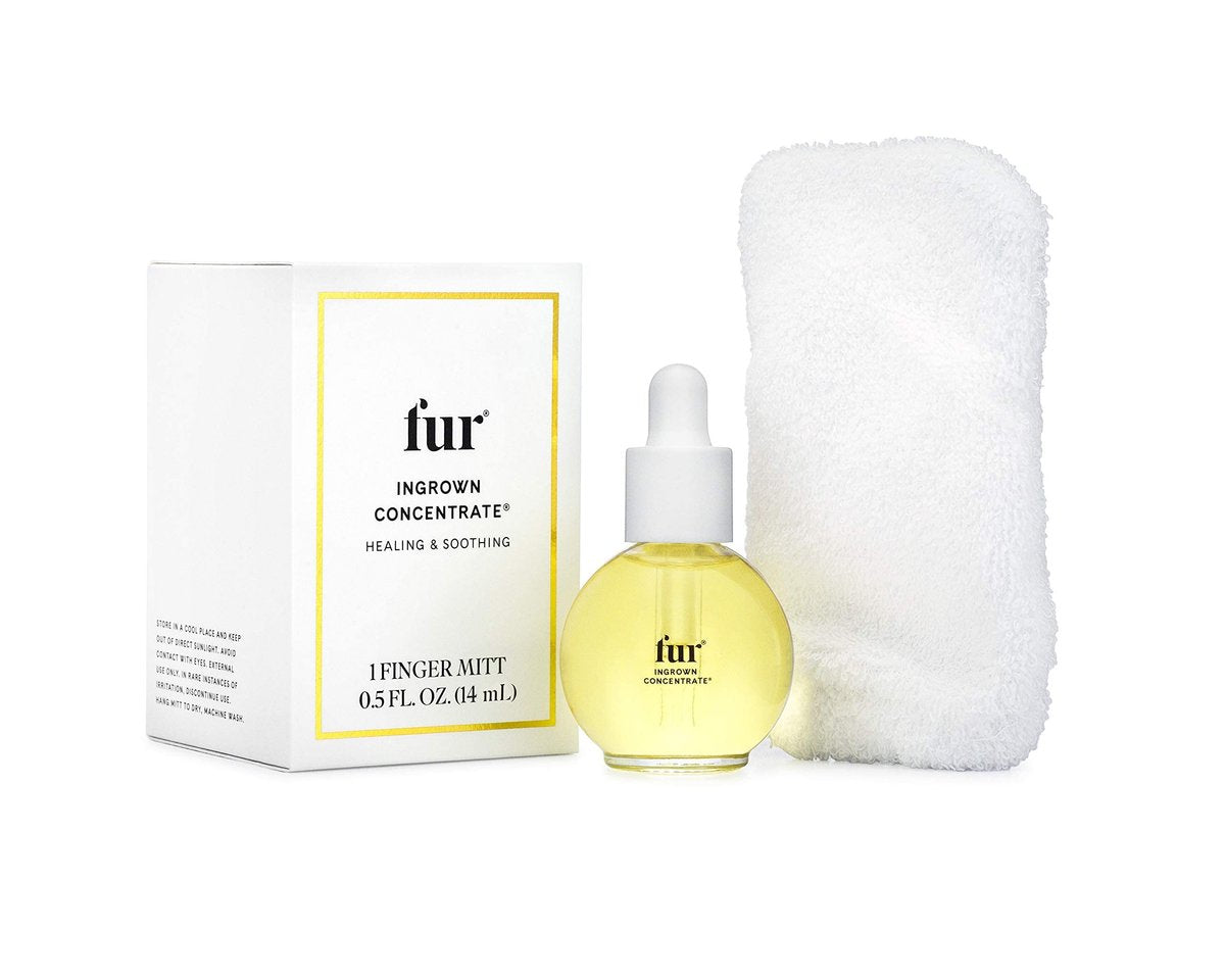 Fur Ingrown Concentrate Exfoliating Oil Kit – 0.5 fl oz – Soothe & Treat Ingrown Hairs Avelisse