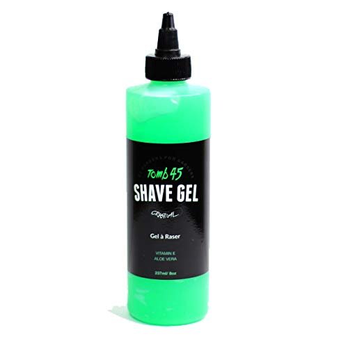 Tomb 45 Non-Foaming Shave Gel for Men – Clear Shaving Gel with Vitamin E & Aloe Vera, Sensitive Skin Moisturizer, 8 oz - görsel 2