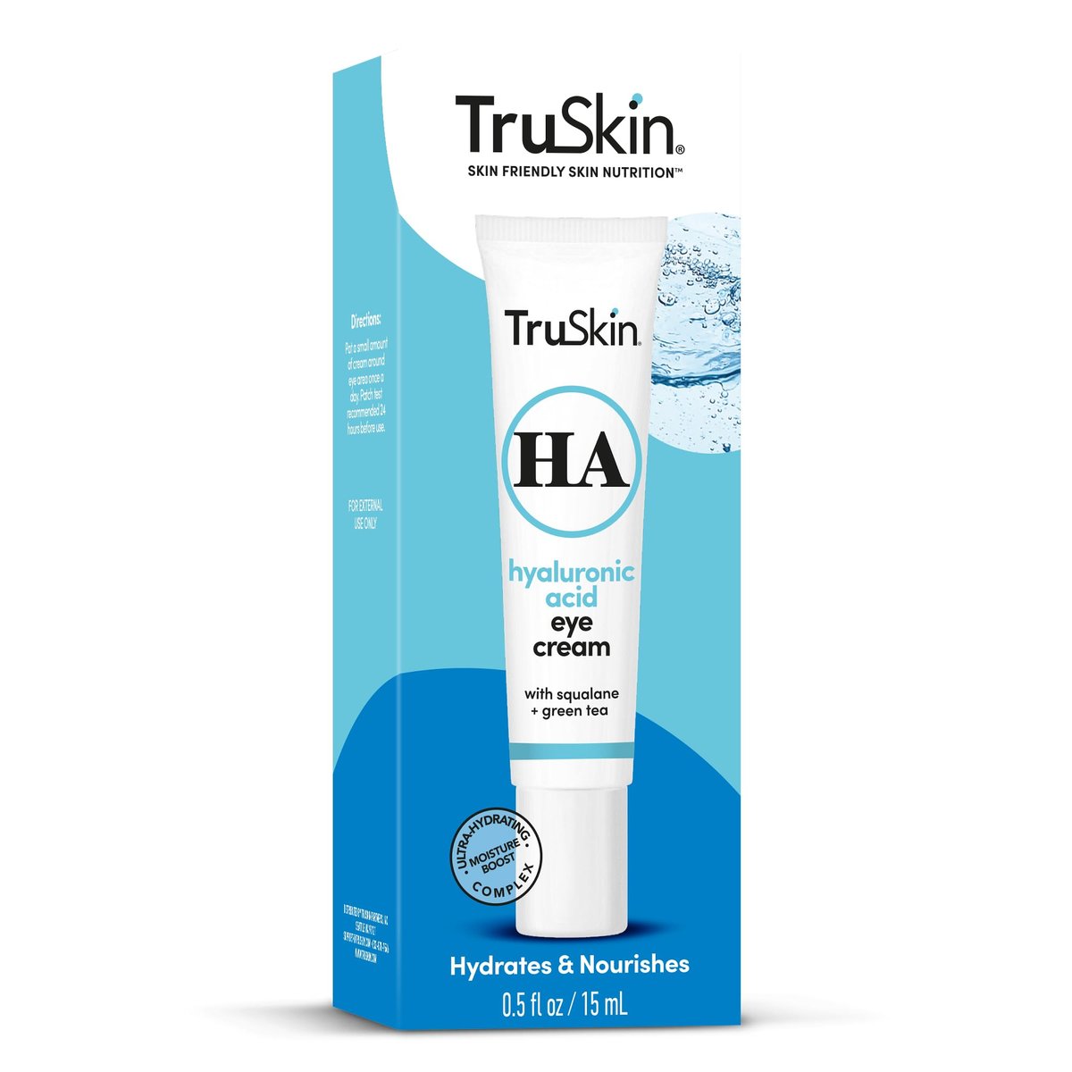 TruSkin Eye Cream – Hydrate, Brighten & Reduce Dark Circles & Puffiness with Hyaluronic Acid, Squalane & Green Tea Avelisse