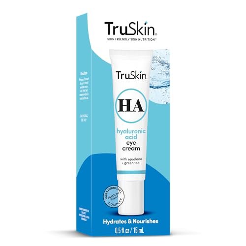 TruSkin Eye Cream – Hydrate, Brighten & Reduce Dark Circles & Puffiness with Hyaluronic Acid, Squalane & Green Tea Avelisse