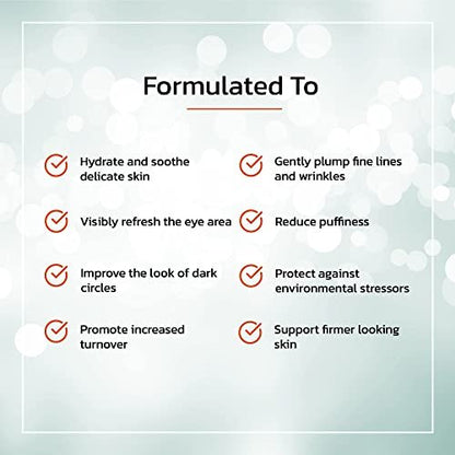 TruSkin Eye Cream – Hydrate, Brighten & Reduce Dark Circles & Puffiness with Hyaluronic Acid, Squalane & Green Tea Avelisse