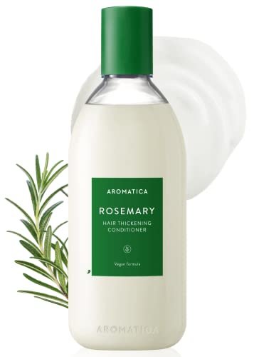 AROMATICA Rosemary Hair Thickening Conditioner, Vegan & Silicone-Free Moisturizing Conditioner for Damaged Hair and Dry Hair - 13.53 oz - görsel 2