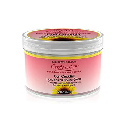 Jane Carter Solution Curls To Go Curl Cocktail - 12 oz Conditioner for Defined, Moisturized Curls