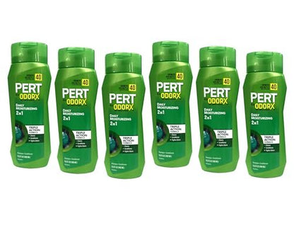 Pert Plus OdorX Daily Moisturizing 2-in-1 Shampoo & Conditioner - 13.5 fl oz (6 Pack) Avelisse