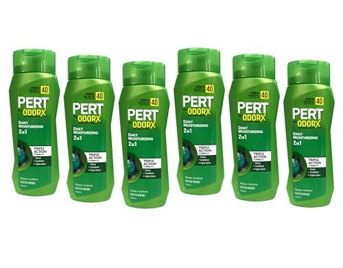 Pert Plus OdorX Daily Moisturizing 2-in-1 Shampoo & Conditioner - 13.5 fl oz (6 Pack) Avelisse