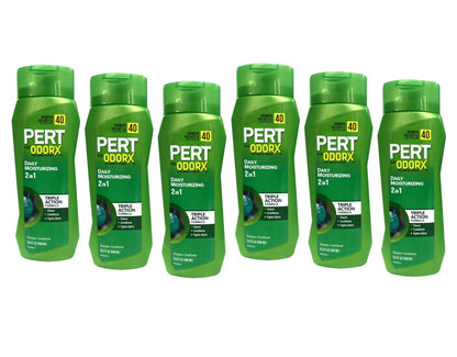 Pert Plus OdorX Daily Moisturizing 2-in-1 Shampoo & Conditioner - 13.5 fl oz (6 Pack) Avelisse
