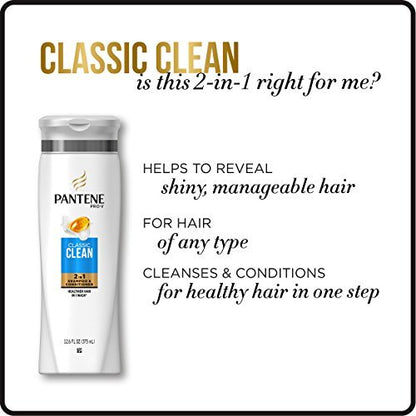 Pantene Pro-V Classic Clean 2-in-1 Shampoo & Conditioner, 30.4 fl oz Avelisse