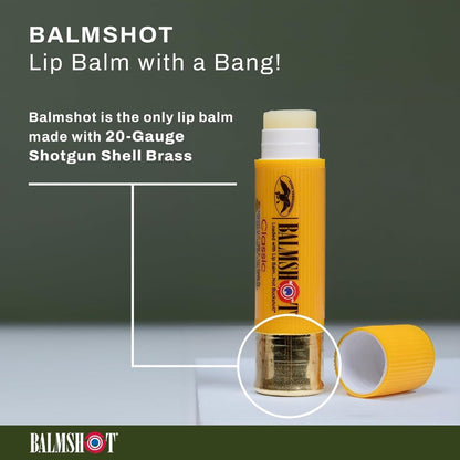 BALMSHOT Lip Balm Multipack - 4 SPF 15 Beeswax Chapsticks with Aloe & Vitamin E, PABA Free, Long Lasting Moisturizer - Made in USA Avelisse